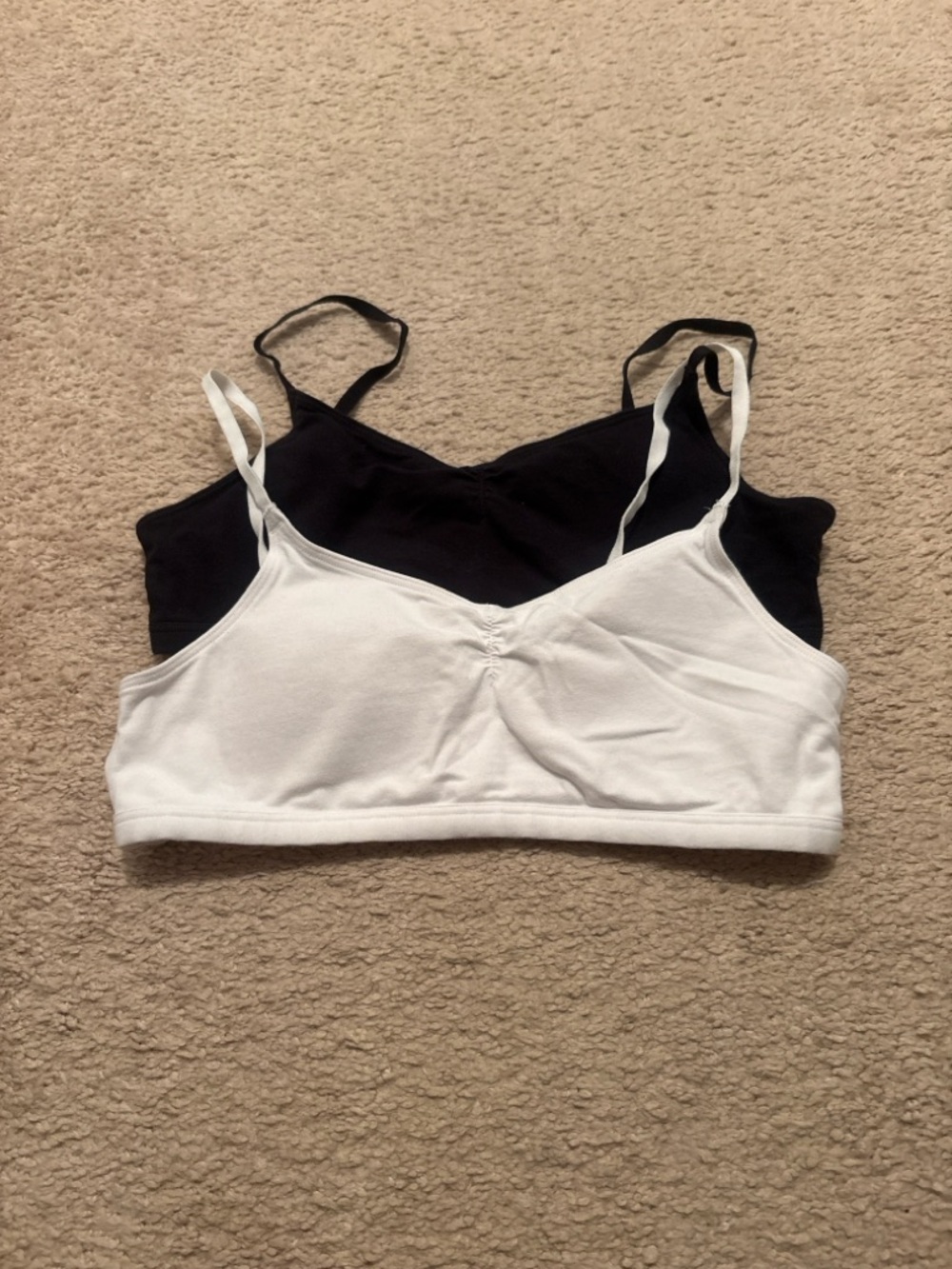 Abercrombie Kids Bralette Set 2 Pack Black White Size 13 14